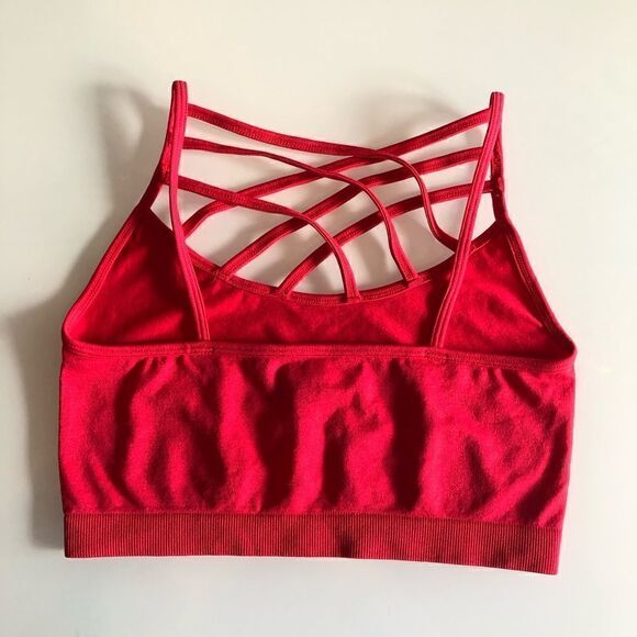 Red Crisscross Bralette  - Picture 2 of 3